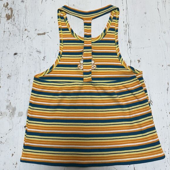 Care Bears Sunshine Bear Embroidered Halter Tank Top Size XL 90s Y2K 80s - Picture 7 of 10